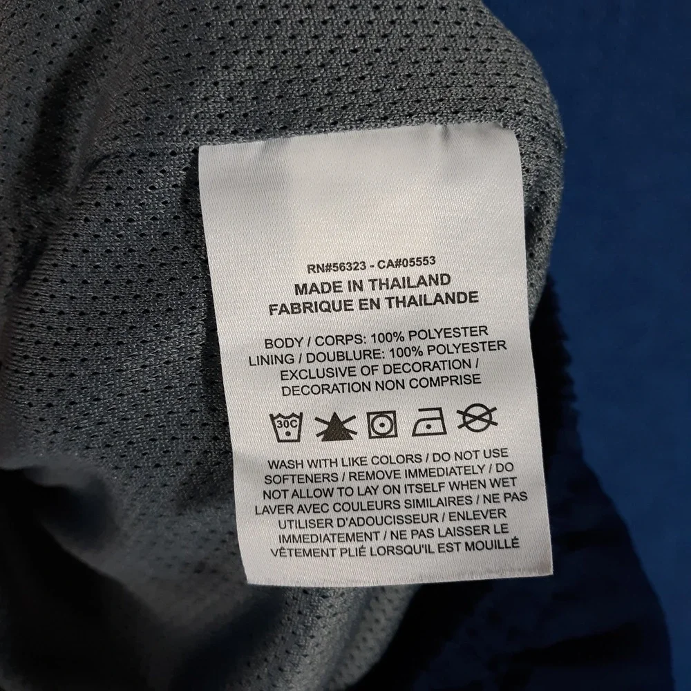 Nike Track Pants Mens 2XL Inseam 32 Dri-Fit Blue Lined Elastic Waist